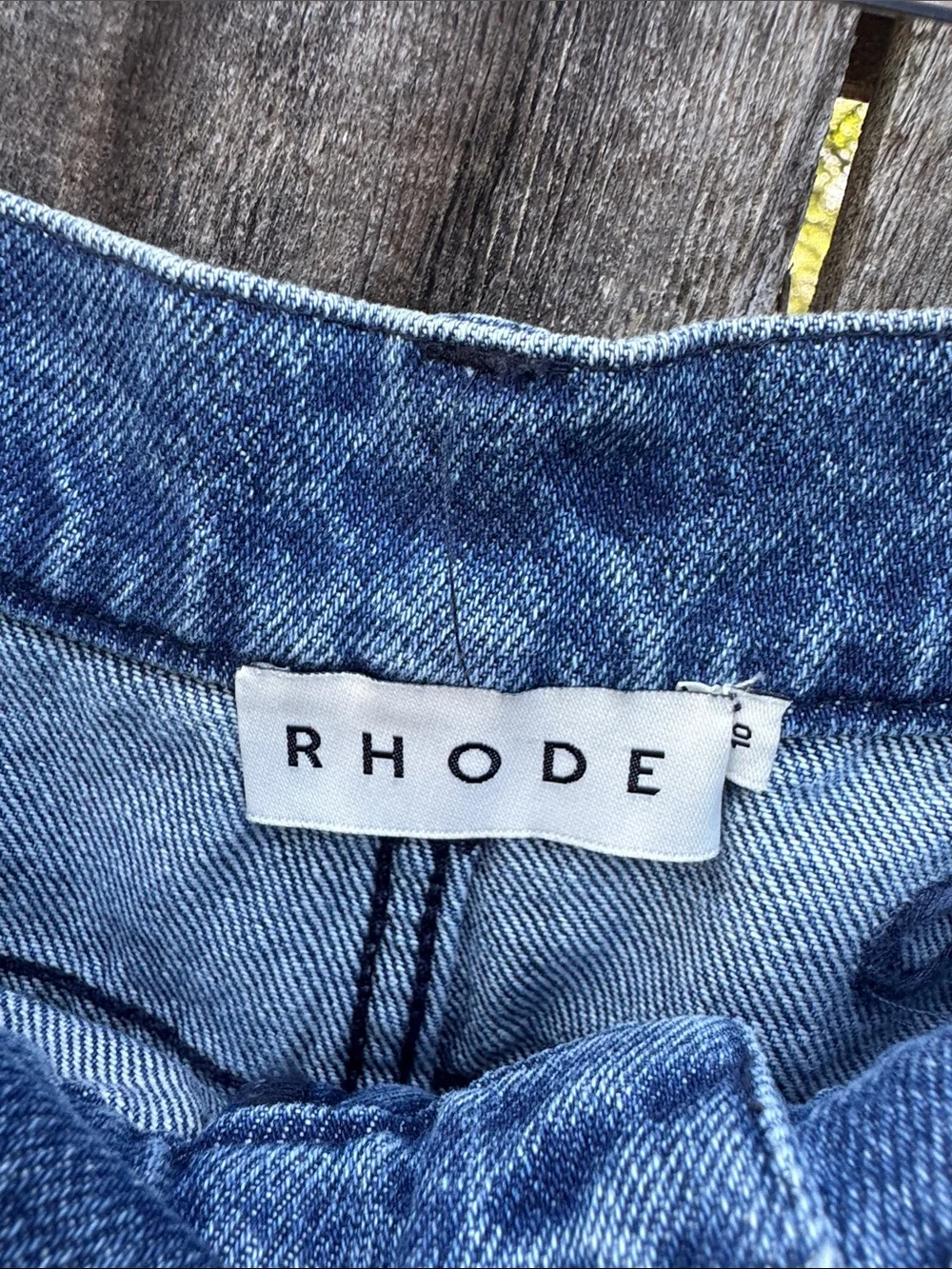 RHODE Blue Studded Boyfriend Jeans
